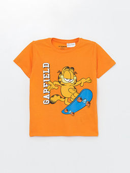 Bisiklet Yaka Garfield Bask?l? K?sa Kollu Erkek ?ocuk ?ortlu Pijama Tak?m? - Waikiki фото 2