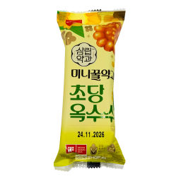 Корейское печенье Якква мини со вкусом мёда и сладкой кукурузы Korean Mini Yakgwa Cookie (Honey And Sweet Corn) Samlip, Корея, 70 г Акция