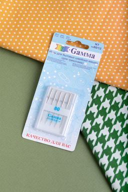 Иглы для быт. шв. машин Gamma NT № 80 для трикотажа 5 шт в блистере №80