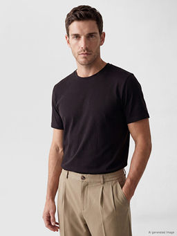 Regular Fit %100 Pamuk Erkek Ti??rt