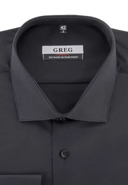 Сорочка мужская длинный рукав GREG 340/119/BLK