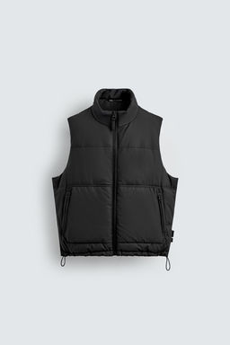 RUBBERISED PUFFER GILET - Zara фото 7