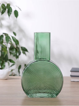 Ваза «Эйверис», d=6 см, 24×15.5 см, стекло, зелёная
