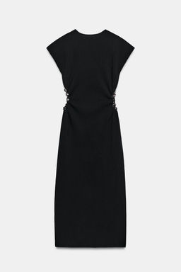 VESTIDO PUNTO CUT OUT BOLAS / Negro - Zara фото 8