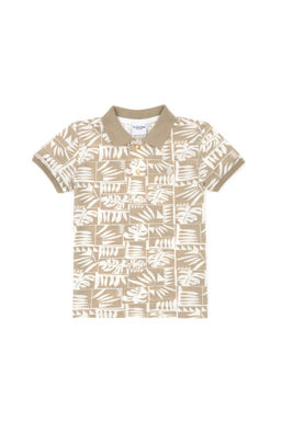 U. S. Polo Assn / Светлая футболка цвета хаки для мальчиков с круглым вырезом