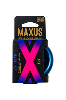 Презервативы Maxus XXL, латекс, увеличенный размер 3 шт.