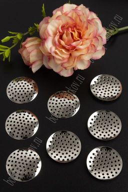 Основа "Сито" 2,5 см, SF-271 (50 шт) темное серебро