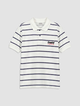 Polo Yaka ?izgili Erkek ?ocuk Ti??rt