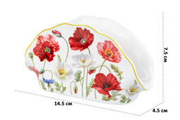 Салфетница 14,5*4,5*7,5 см Маки NEW BONE CHINA - Elan gallery фото 2