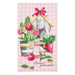 Цена за 2 шт. Кухонное полотенце Доляна. Самой заботливой, 35?60 см, 100% хлопок, 160 г/м?