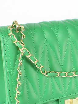 Сумка женская искусственная кожа Ch&K-1088, 1отд, плечевой ремень, зеленый SALE 255062 - Adelia фото 9