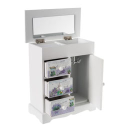 Шкатулка дерево комод 3 ящика+дверка Розы. Винтаж 18,8х16,1х8,2 см - Simaland фото 20