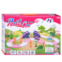 Автотрек гибкий "Rail car" (130 дет.) в коробке