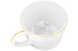 Кружка 300 мл 14*10*7,5 см Лошадь белая с золотом, фарфор - Elan gallery фото 7