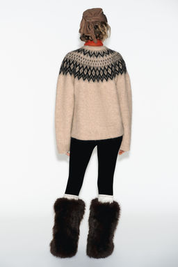JUMPER WITH ALPACA JACQUARD SKI COLLECTION