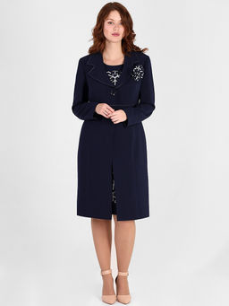 ЭЛЬЗА 1021.1.С1 Платье+ тренч+ брошь