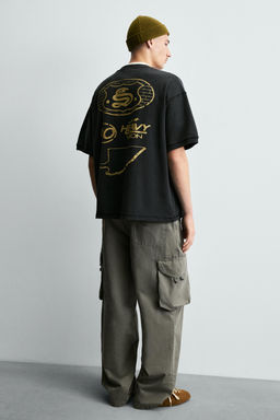WASHED PRINTED SWEATSHIRT - Zara фото 6