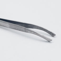 Zinger Пинцет для бровей дугообразный скошенный / Standard 86053 S, серебристый  фото 4