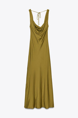 ZW COLLECTION LONG SATIN DRESS - Zara фото 17