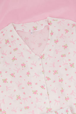 Beyaz-Cok Renkli Bask?l? Muslin Dokuma Pijama Tak?m? THMSS26PT00005 - Trendyolmilla фото 13