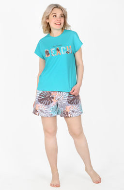 Пижама Секрет П-266 (42-56) кулирка - Лотос фото 12