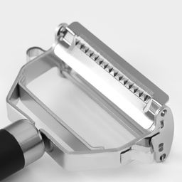 Овощечистка Доляна Venus, 21 см, нержавеющая сталь, чёрная  фото 4