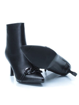 01-PCM343-1 BLACK Ботинки демисезонные женские (натуральная кожа, байка) - Фабричный китай фото 16