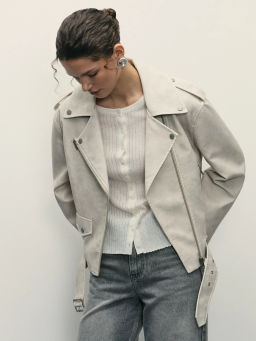 Куртка-косуха из искусственной кожи / Zarina  фото 2