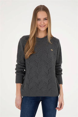 Женский свитер антрацитового цвета - U.s. polo assn фото 2