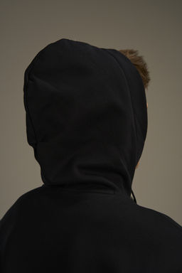 Худи утепленное Черный