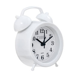 Часы - будильник настольные «Соломон», дискретный ход, 9.8×12 см, АА, белые