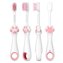 Детская зубная щетка Revyline BabyLapka (1 шт.), розовая