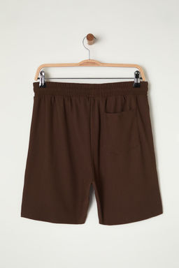 Basic Kahverengi Regular/Normal Kesim Orta Boy Bagc?kl? Dokulu K?r?smaz Ottoman Sort TMNSS23SR00039