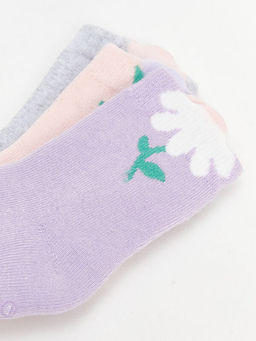 ?i?ekli K?z Bebek Soket ?orap 3l? - Waikiki фото 7