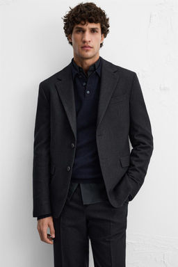 TEXTURED SUIT BLAZER - Zara фото 5