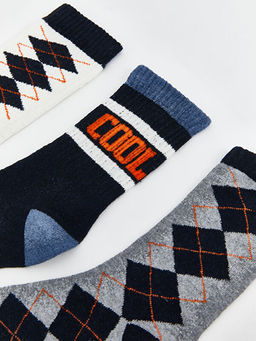 Desenli Erkek ?ocuk Soket ?orap 5li - Waikiki фото 2