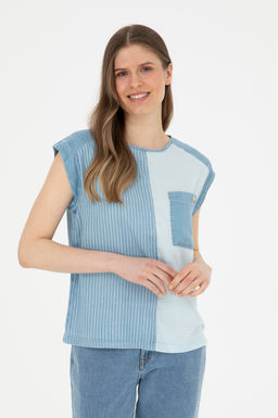 U. S. Polo Assn / Женская синяя джинсовая рубашка - U.s. polo assn фото 8