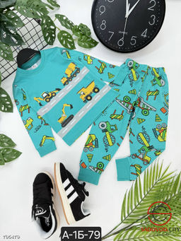 Пижама для девочки и мальчика с рисунком