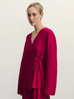 Кимоно из вискозы и льна / Zarina  фото 4