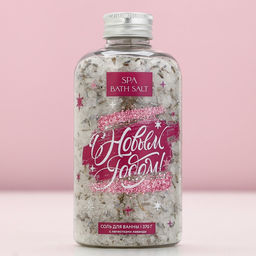 Соль для ванны с лепестками лаванды, 370 г, Чистое счастье