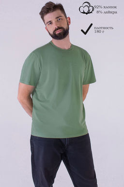 Арт. 67114/1 Футболка мужская 48-58 (6 шт) Цвет:олива