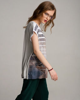 Туника удлиненная с рукавом кимоно 04.2.5 * - Elena sorti фото 4