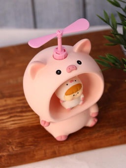 Kопилка - ночник Baby pig fan, pink (13,5 см), пластик