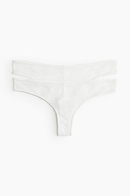 Pack de 2 bragas Brazilian de encaje - H&m фото 5