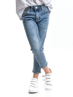 Детские джинсы 33-Е1014 синий - Mini maxi фото 11