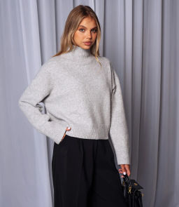 Свитер #ОКТ125001, светло-серый