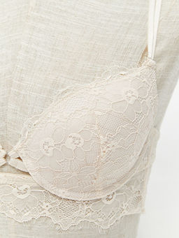 Balenli Dolgusuz Dantelli Fantezi Ti??rt S?tyen