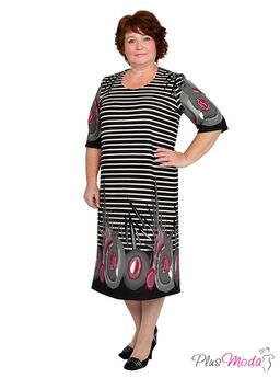 Платье Модель №759 размеры 44-84 - Plusmoda фото 2