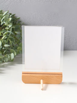 Фоторамка дерево 10х15 см "Синие цветы на белом" 2х10,5х17 см