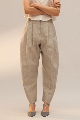 PANTAL?N RAYAS MEZCLA LINO LIMITED EDITION / rayas - Zara фото 3